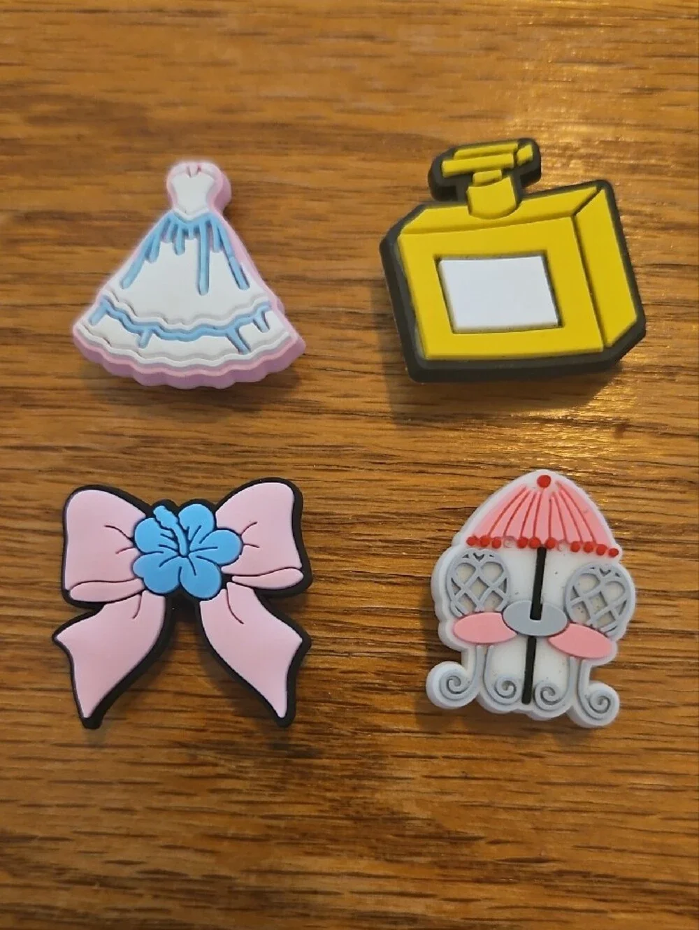 Girly/pink Shoe Charms